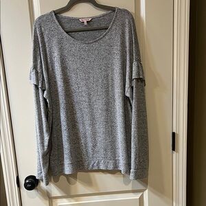 Juicy Couture Heather Gray light sweater like material . SOFT as butter.
